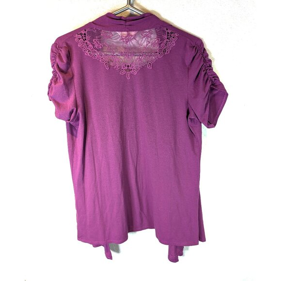 Purplish pink Lace vest/shrug by Northern Reflections Size Med - Picture 1 of 3